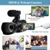 دوربین فیلم برداری مدل 4K Camcorder 48MP 60FPS 30X IR Night Vision - Image 6