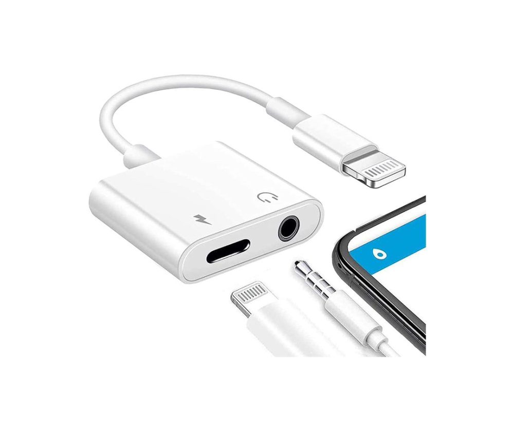 مبدل لایتنینگ به جک  3.5 و پورت شارژ iphone