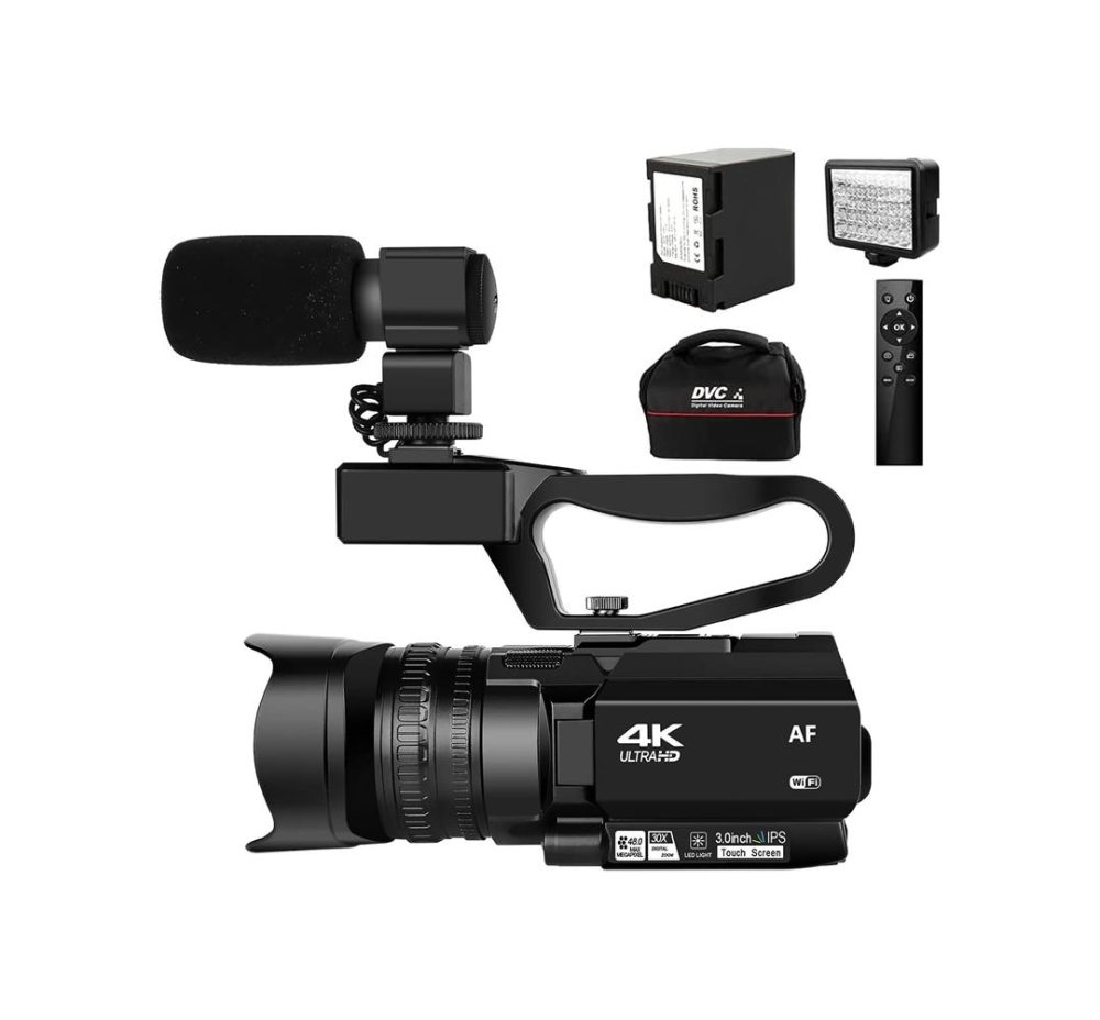 دوربین فیلم برداری مدل 4K Camcorder 48MP 60FPS 30X IR Night Vision