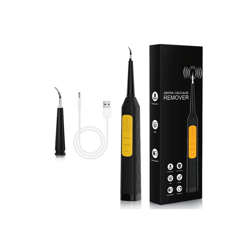 جرم گیر دندان ضد آب کیت تمیز کردن دندان قابل شارژ USB با 4 سری جایگزین برند Hisome