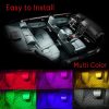 ال ای دی RGB نورپردازی داخلی خودرو نوار 4 عددی برند bedee - Image 3