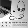 هدست USB با حذف نویز میکروفون و کنترل‌های صوتی برند Callez - Image 3