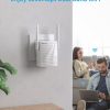 تقویت کننده وای فای BrosTrend، WiFi تقویت کننده دوگانه WLAN AC1200، WPS، پورت LAN - Image 6