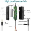 میکروفون یقه ای  3.5 میلی متر تا 6.3 میلی متر، با حذف نویز برند homesuirLavalier مدل HM -00039 - Image 5