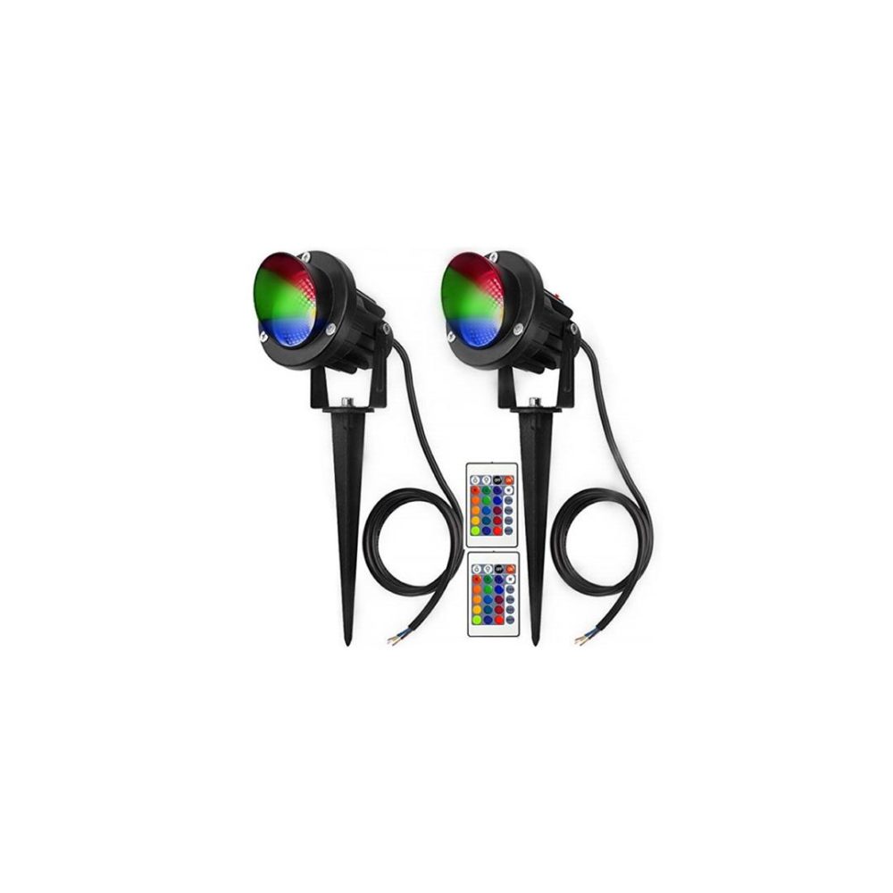 چراغ باغی 10 واتی COB RGB در فضای باز با کنترل از راه دور ضد آب IP65