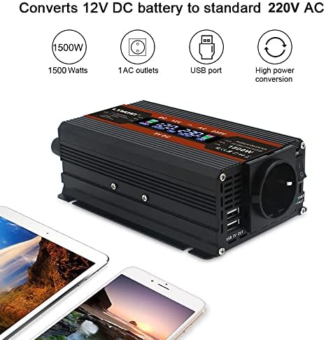 اینورتر سینوسی مبدل برق ماشین 1500w برند foval