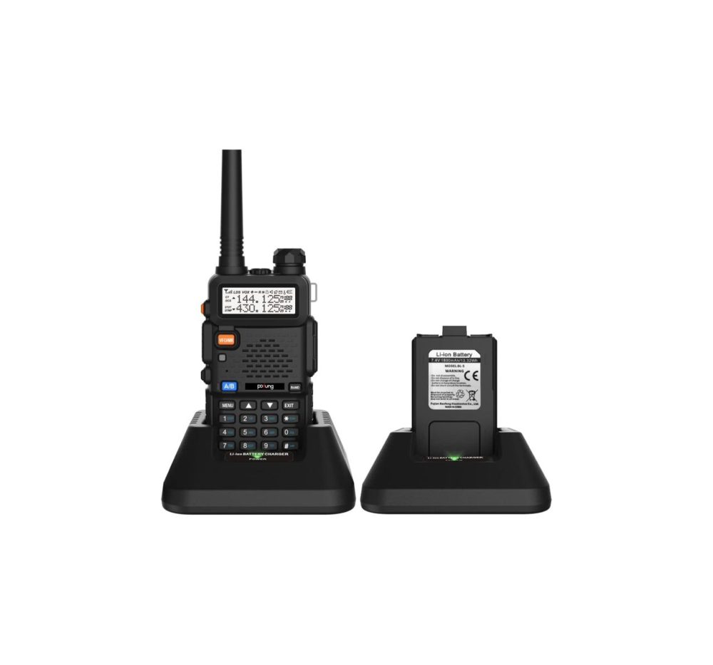 واکی تاکی تک دو طرفه Pofung BF5RUV Walkie Talkies 5R Dual Band VHF/UHF