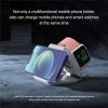 شارژر بی‌سیم 3 در 1، ایستگاه شارژ تاشو، پد شارژ بی‌سیم سریع سازگار با Iwatch/Airpods/iPhone - Image 3
