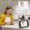 دوربین و مانیتور اتاق کودک ویدیویی با دوربین از راه دور Pan-Tilt-Zoom، صفحه نمایش LCD رنگی 3.2 اینچی برند HelloBaby - Image 3