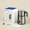 فوم ساز شیر میلک فوتر بخارپز شیر اتوماتیک 4 در 1 استیل ضد زنگ برند milk frother - Image 2
