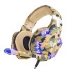 هدفون بازی Kotion Every G2600 با میکروفون و LED (Camo Yellow) - Image 9