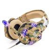 هدفون بازی Kotion Every G2600 با میکروفون و LED (Camo Yellow) - Image 8