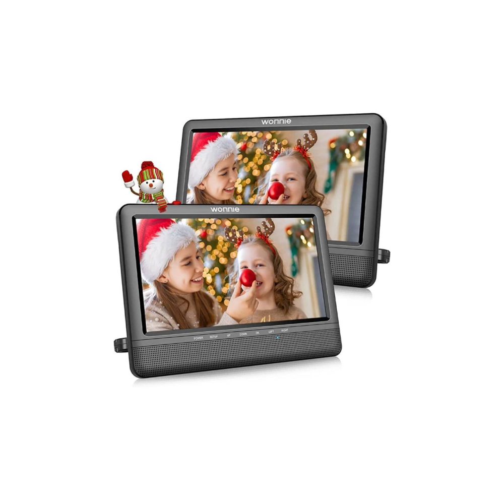 پخش کننده دی وی دی ماشین دو صفحه نمایش 10 اینچی  قابل حمل برای کودکان برند WONNIE مدل SMJ1011
