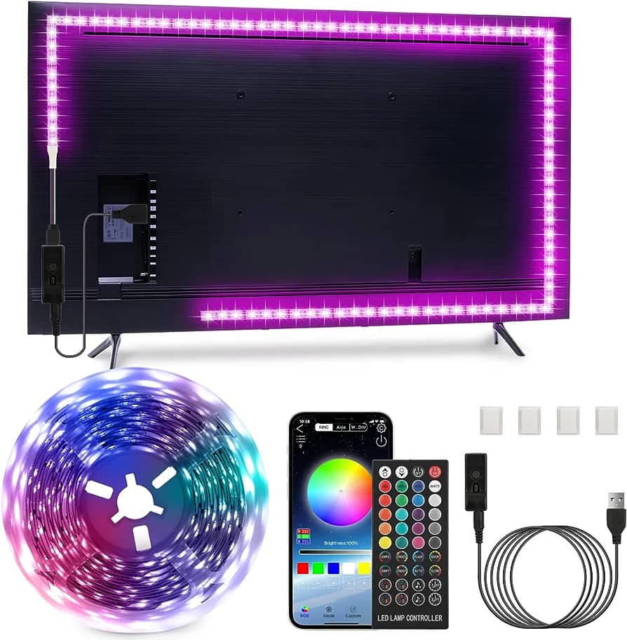 ریسه ی تلویزیون هوشمند LED، برای 32 تا 60 اینچ،نور LED RGB  برند Enteely