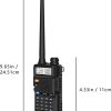 واکی تاکی تک دو طرفه Pofung BF5RUV Walkie Talkies 5R Dual Band VHF/UHF - Image 2