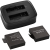 باتری اکشن دوربین قابل شارژ AKASO V50/ V50 Elite 2 X 1050Mah با USB Dua - Image 4