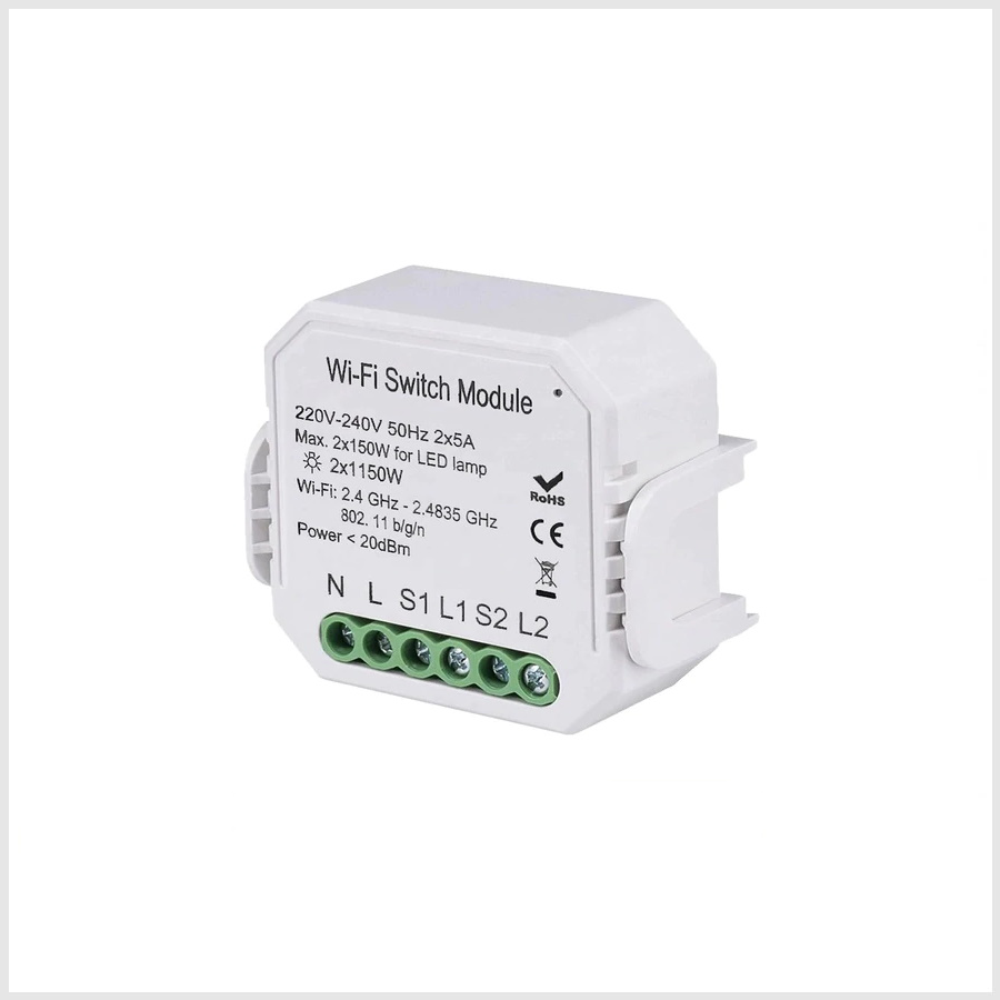 رله پشت کلید WiFi Switch Module