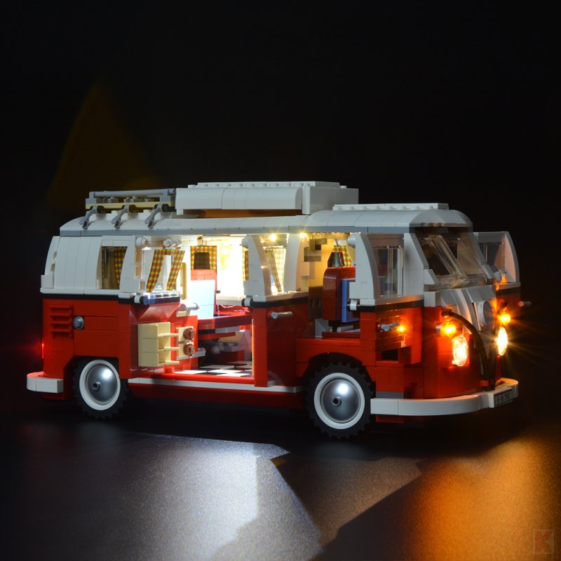 کیت نور بدون لوگو LED Briksmax BX001 برای وانت کمپر LEGO® Volkswagen T1 10220