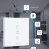 سوئیچ‌های چراغ دیواری لمسی هوشمند maxcio WiFi 3 Gang 1 Way - Image 4