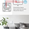 سوئیچ‌های چراغ دیواری لمسی هوشمند maxcio WiFi 3 Gang 1 Way - Image 6