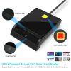 کارت خوان تراشه، کارت خوان USB نظامی 2 در 1 DOD، کارت CAC، سیم کارت خوان سازگار با ویندوز، لینوکس، - Image 5