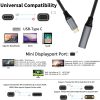 مینی دیسپلی پورت USB Type C to Female 4K@60Hz سازگار با دستگاه USB C به مانیتور/نمایشگر Mini DP - Image 7