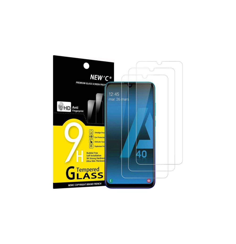 بسته 2 عددی NEW'C، محافظ صفحه نمایش شیشه ای برای Samsung Galaxy A40 (SM-A405F)