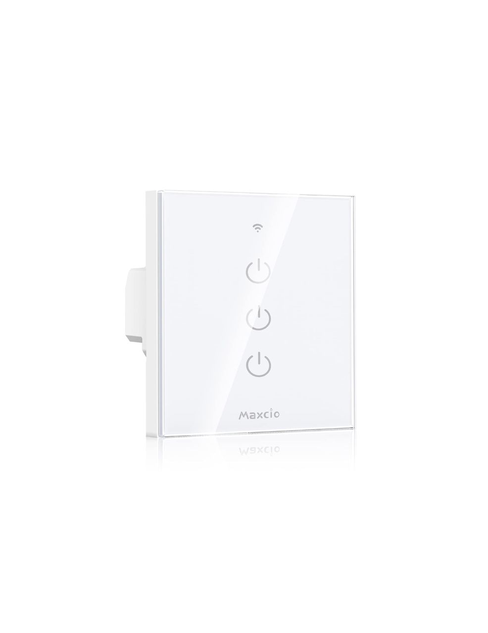 سوئیچ‌های چراغ دیواری لمسی هوشمند maxcio WiFi 3 Gang 1 Way