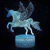 چراغ رومیزی 7 تغییر رنگ سه بعدی 4 طرح مختلف برای دکور خانه - Image 13