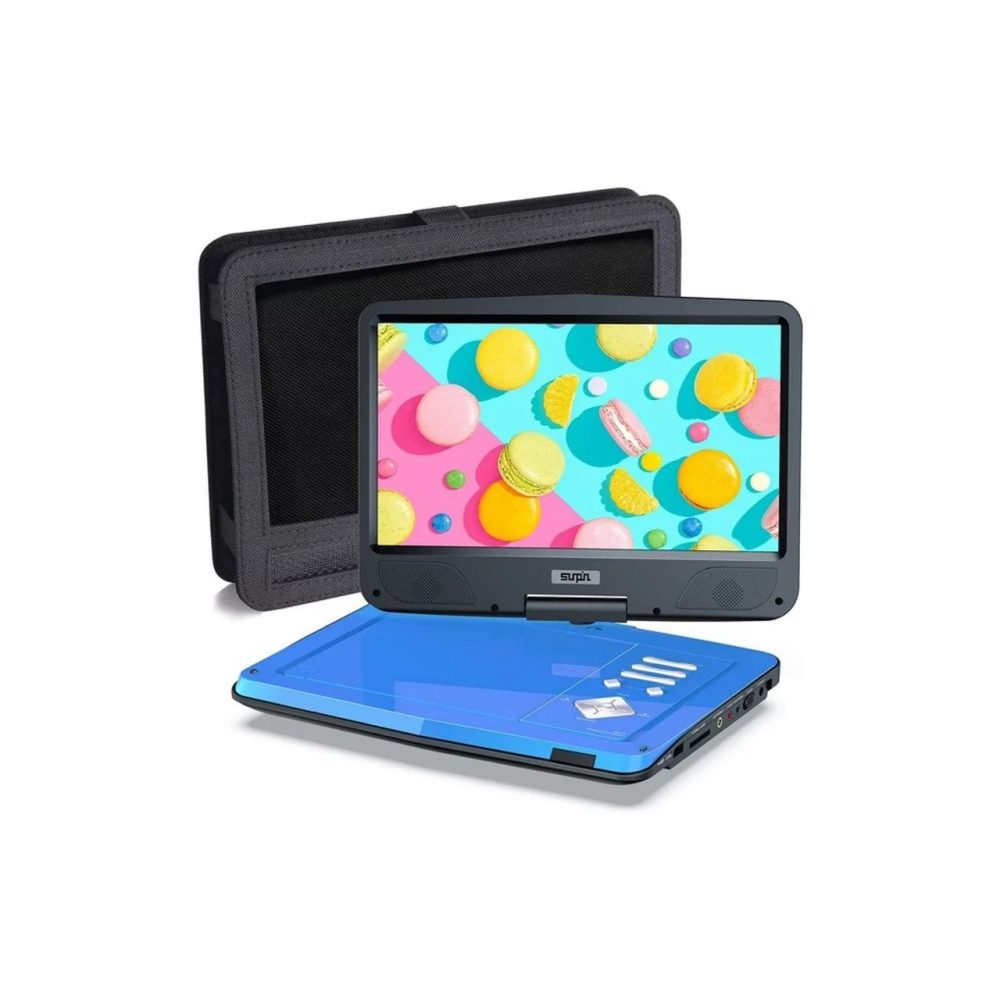 پخش کننده DVD قابل حمل  12.5 اینچی، صفحه نمایش HD 10.1 اینچی، باتری قابل شارژ برند Sunpin