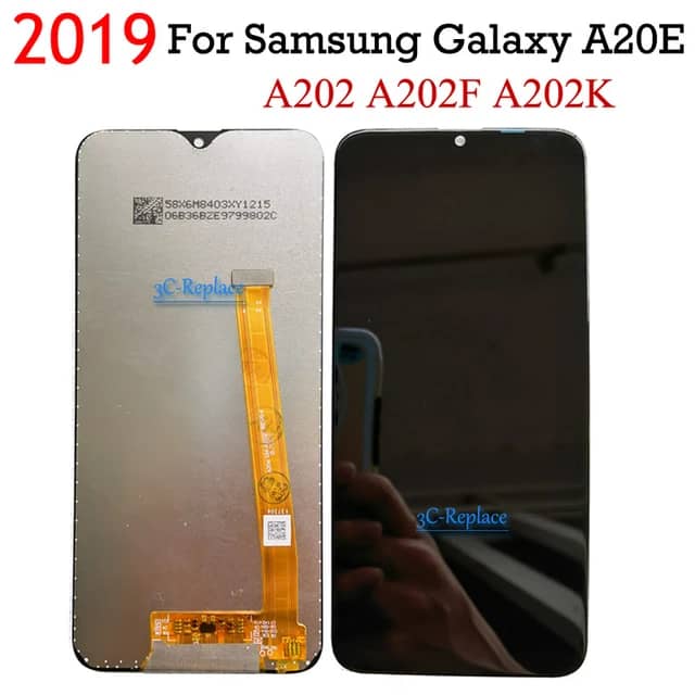 صفحه نمایش لمسی دیژیتایزر مشکی 5.83 اینچی برای سامسونگ گلکسی A20e 2019