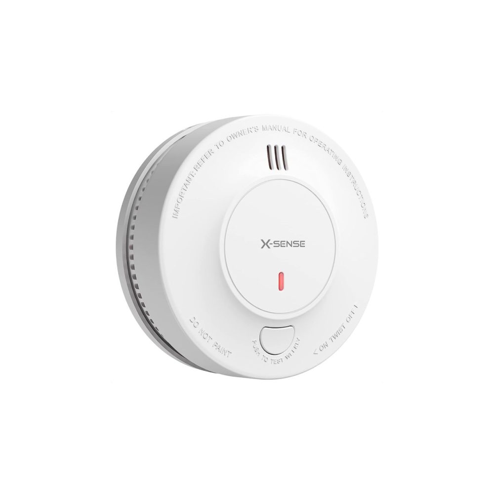 هشدار دود X-Sense، ردیاب دود هشدار آتش با باتری با نشانگر LED و دکمه سکوت،