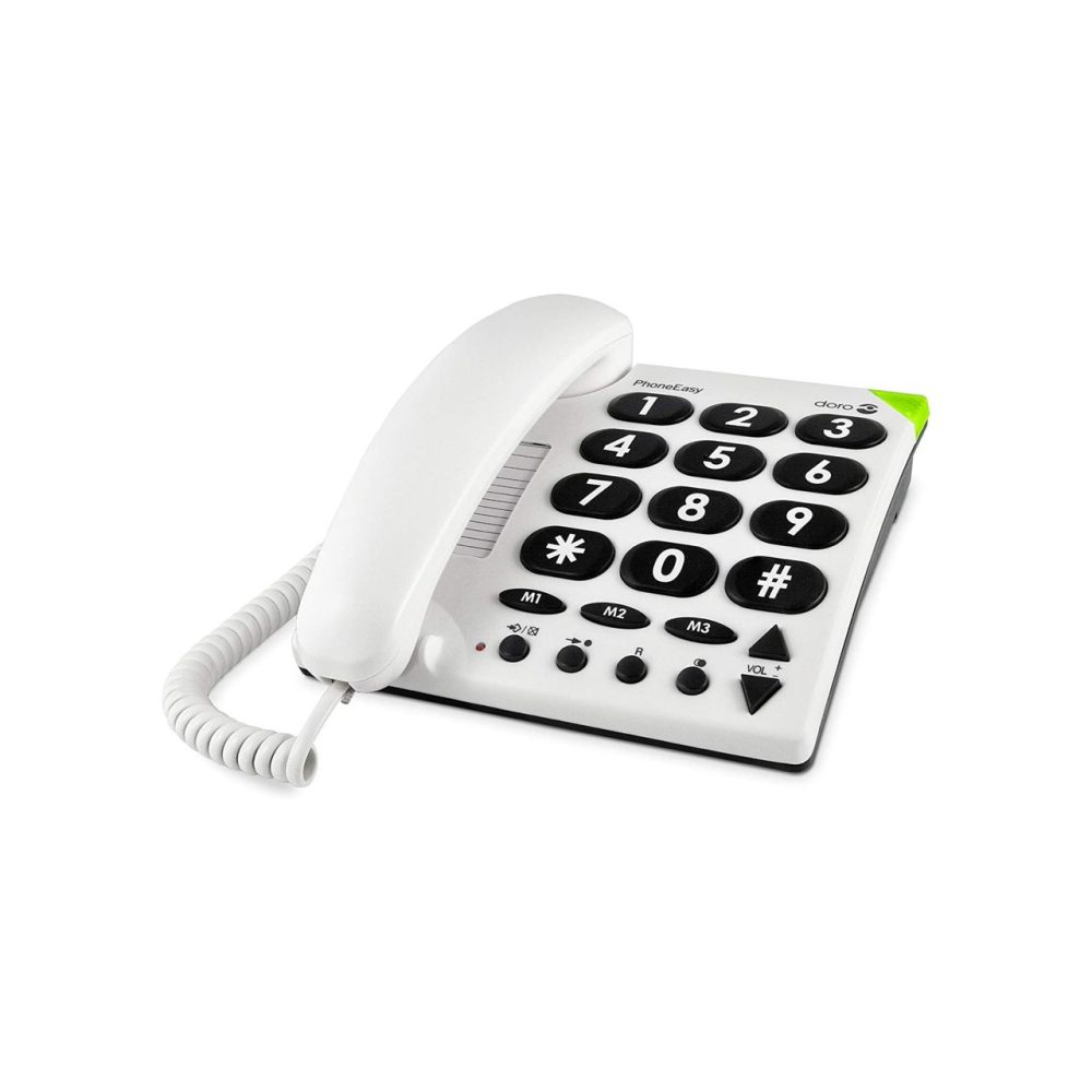 دستگاه تلفن خانگی سیمی 3 حافظه تک لمسی PhoneEasy مدل 311C