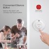 هشدار دود X-Sense، ردیاب دود هشدار آتش با باتری با نشانگر LED و دکمه سکوت، - Image 6