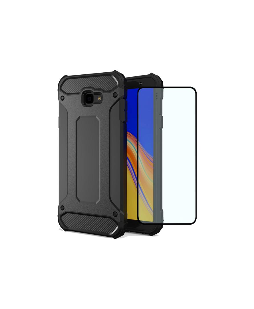 قاب گوشی  برای Samsung Galaxy J4 Plus/J4،محافظ دولایه باریک هیبریدی برند DFTCVBN
