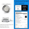 لامپ LED توکار پک 6 عددی با قابلیت کاهش نور در زیر کابینت - Image 5