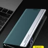 قاب محافظ پایه تاشو مغناطیسی پلی اورتان چرمی برای Samsung Galaxy M23 5G مشکی - Image 6