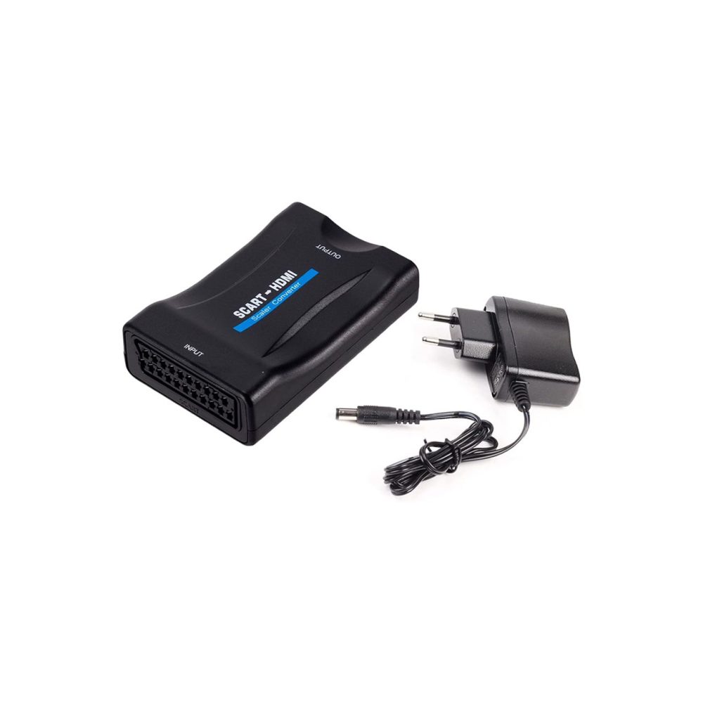 مبدل SCART به HDMI، آداپتور تبدیل Scart به HDMI مبدل ویدیوی HD 1080P برای HDTV STB Xbox PS3 Sky DVD Blu-ray