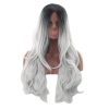 کلاه گیس خاکستری مشکی برند xiaoping - Image 4