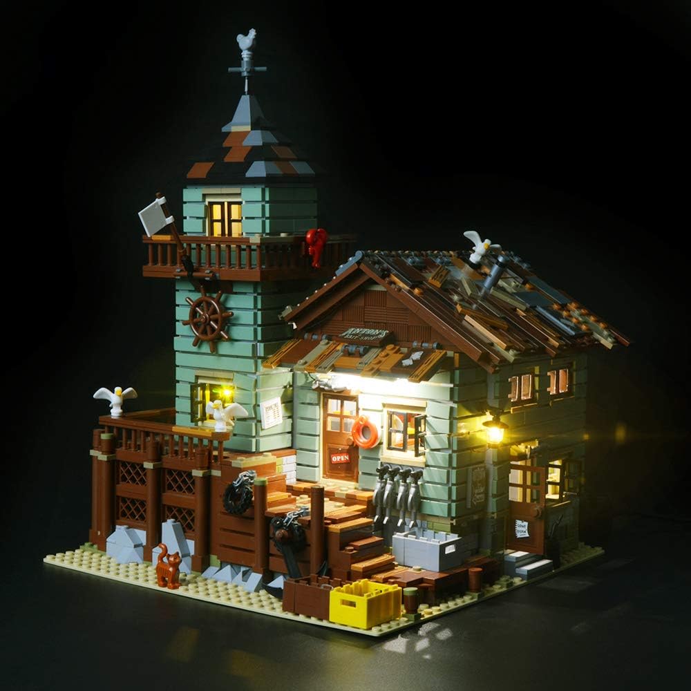 کیت نورپردازی LED فروشگاه ماهیگیری قدیمی Briksmax - سازگار با مدل Lego 21310 (لگو شامل نمی شود)