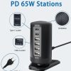 شارژر رومیزی ایستاده 6 پورت  USB C و  USB برند HONGYEE - Image 3