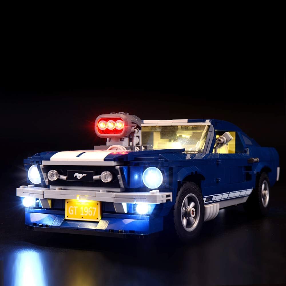 کیت نورپردازی LED BRIKSMAX برای فورد موستانگ - سازگار با مدل Lego 10265(لگو را شامل نمی شود)