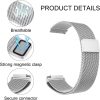 دستبند فلزی ساعت استیل ضد زنگ 20 میلی متری برای Garmin/Samsung Galaxy Watch برند Niboow - Image 5