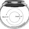 دستبند ساعت استیل ضد زنگ کلاسیک سازگار با  Samsung Gear S3 Classic/Gear S3 Frontier، Galaxy Watch 46mm (2019) SM-800/SM-R805 برند ANBEST - Image 3