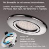 چراغ سقفی توکار LED Downlights 6000K گرم سفید بسته 5 عددی برند LEMENG - Image 5