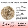 مدل موی جی جی استار شینیون فرفری بلوند jjstar - Image 4