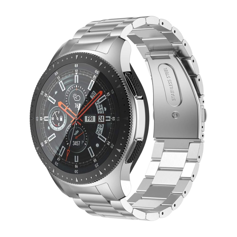 دستبند ساعت استیل ضد زنگ کلاسیک سازگار با  Samsung Gear S3 Classic/Gear S3 Frontier، Galaxy Watch 46mm (2019) SM-800/SM-R805 برند ANBEST