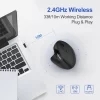 ماوس ارگونومیک عمودی بی سیم قابل شارژ با گیرنده نانو USB برند TECKNET مدل EWM01576 - Image 2