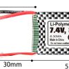 باتری یدکی ماشین اسباب بازی HBX RC 7.4V نسخه ارتقاء یافته Proportional RC Car RC Buggy (T-plug) - Image 5