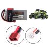 باتری لیپو GE Power 7.4V 4200MAH 25C 2S Lipo battery T plug for Wltoys 12428 12429 RC Model - Image 3